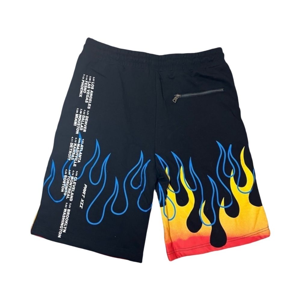 Rockstar Original Flame Shorts Large – Bold Streetwear for the Fearless - Picture 2 of 3